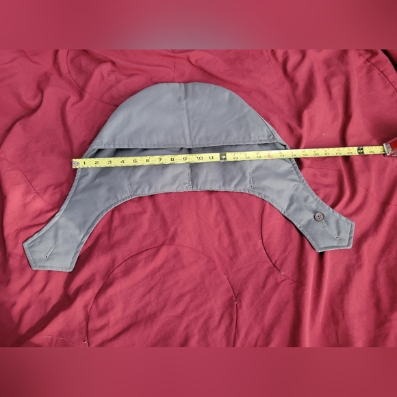 Vintage Diplomat Mens Grey/Black Trench Coat  Outerwear Overcoat 38 Short Hood - Picture 14 of 15